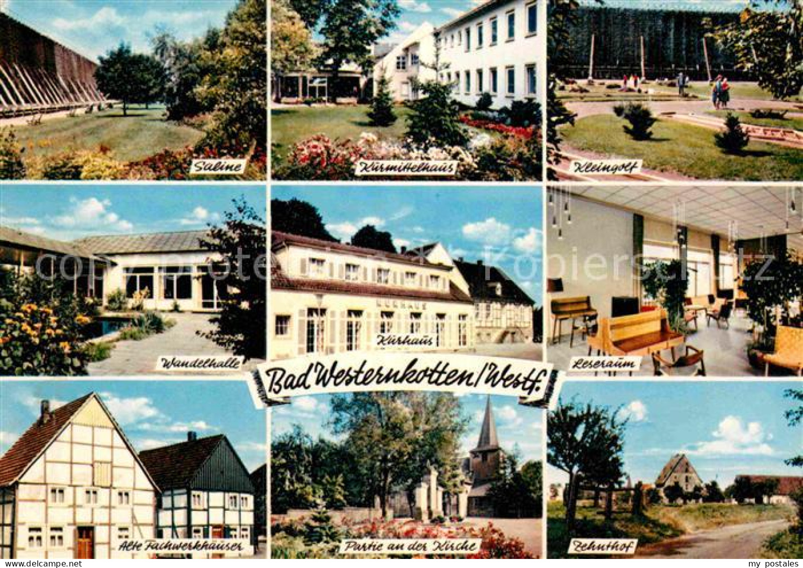 72904798 Bad Westernkotten Saline Wandelhalle Fachwerkhaeuser Kirche Kurmittelha - Andere & Zonder Classificatie