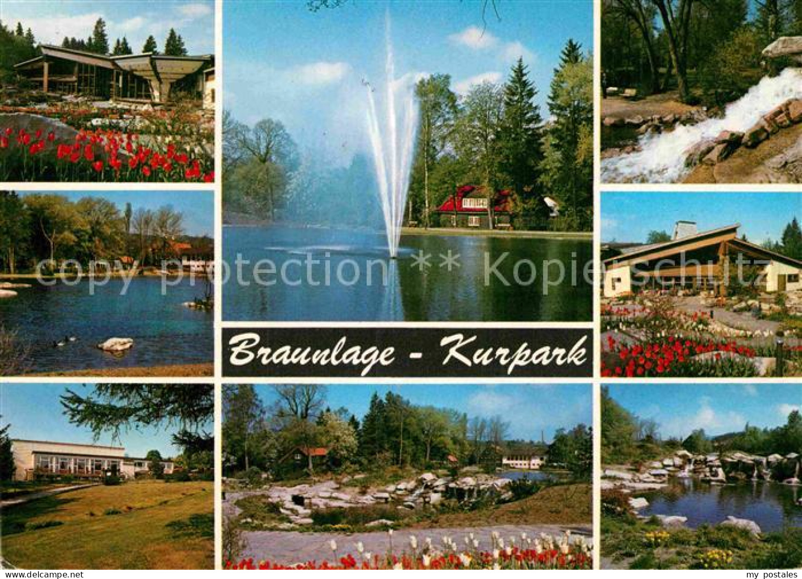 72904787 Braunlage Kurpark Teich Fontaene Kurhaus Bodewasserfall  Braunlage Harz - Andere & Zonder Classificatie