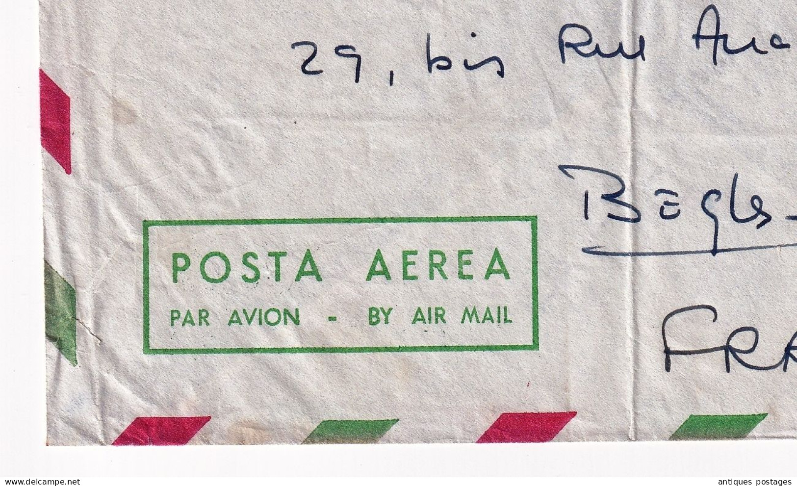 Djibouti 1951 Côte Française Des Somalis Poisson Pseudobaliste Pour Bordeaux Gionde Par Avion - Lettres & Documents