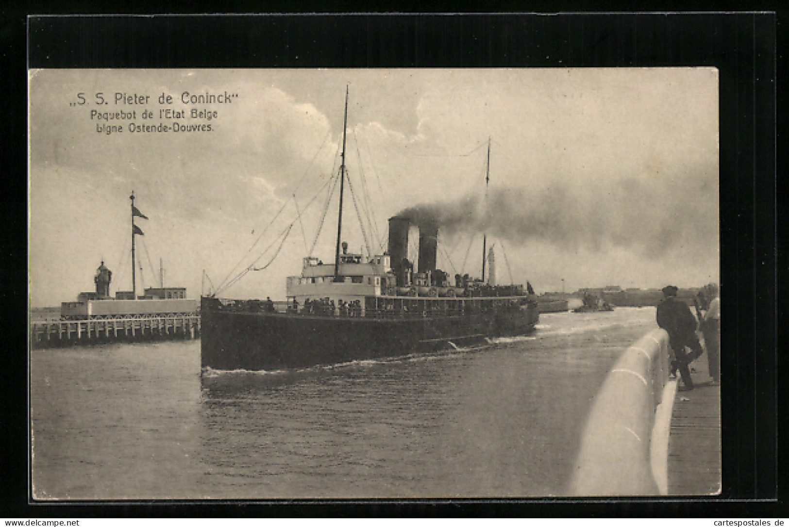 AK SS Pieter De Conick, Paquebot De L`Etat Belge, Passagierschiff  - Paquebots