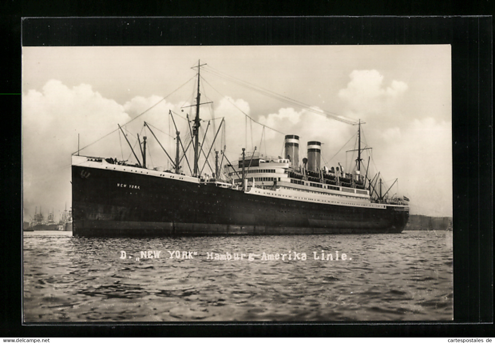 AK Dampfer New York, Hamburg-Amerika Linie  - Steamers
