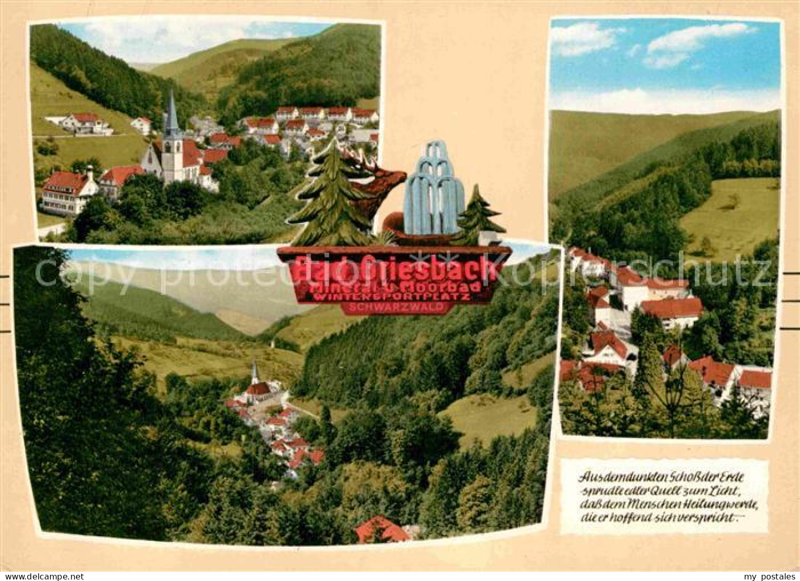 72904647 Bad Griesbach Schwarzwald  Ortsansicht Mit Kirche Landschaftspanorama M - Autres & Non Classés