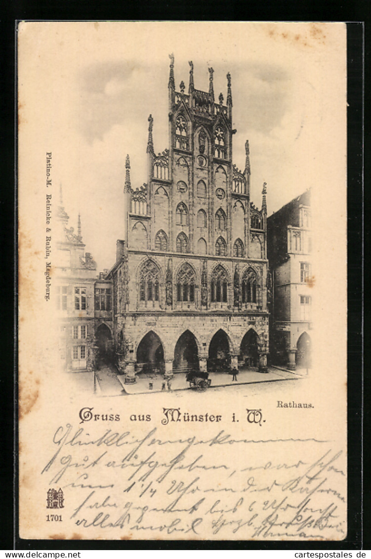 AK Münster, Rathaus  - Münster
