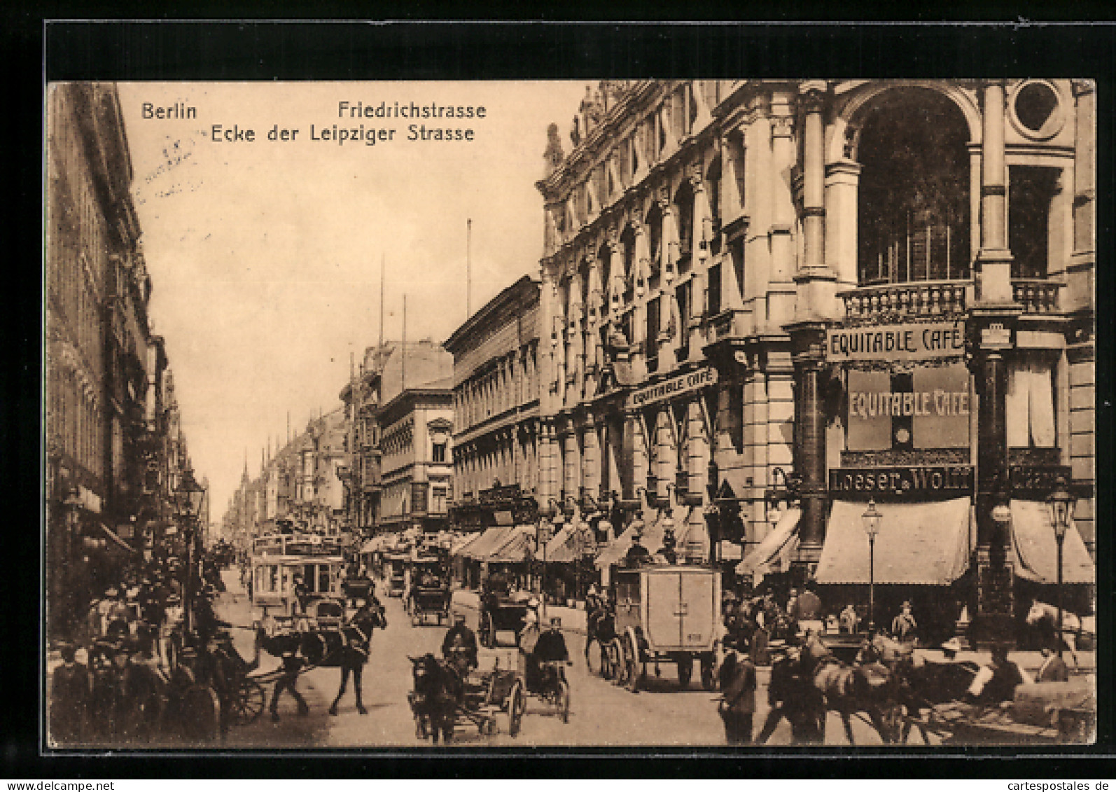 AK Berlin, Friedrichstrasse Ecke Leipzigerstrasse  - Mitte