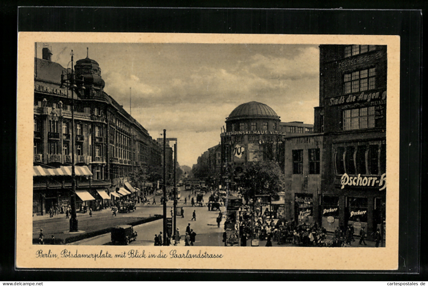 AK Berlin, Potsdamerplatz Und Saarlandstrasse Mit Gasthaus Pschorr-Bräu  - Mitte