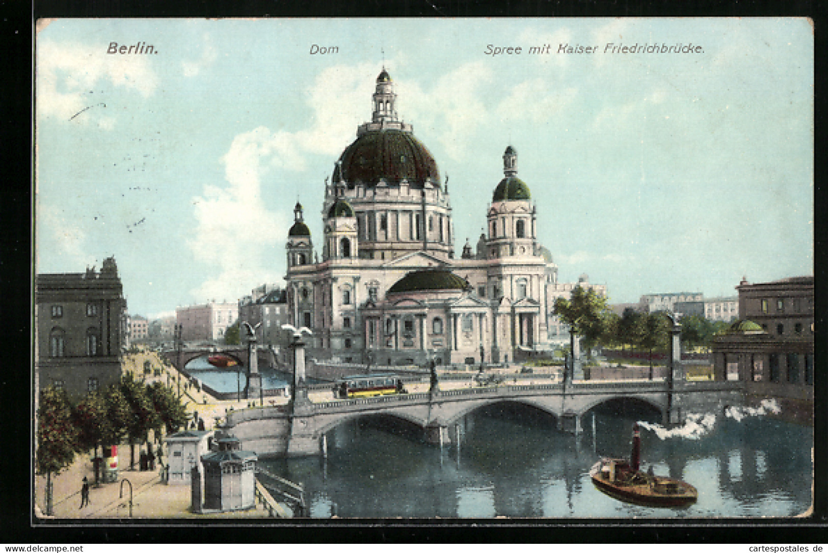 AK Berlin, Dom An Der Spree Mit Kaiser Friedrichbrücke  - Mitte