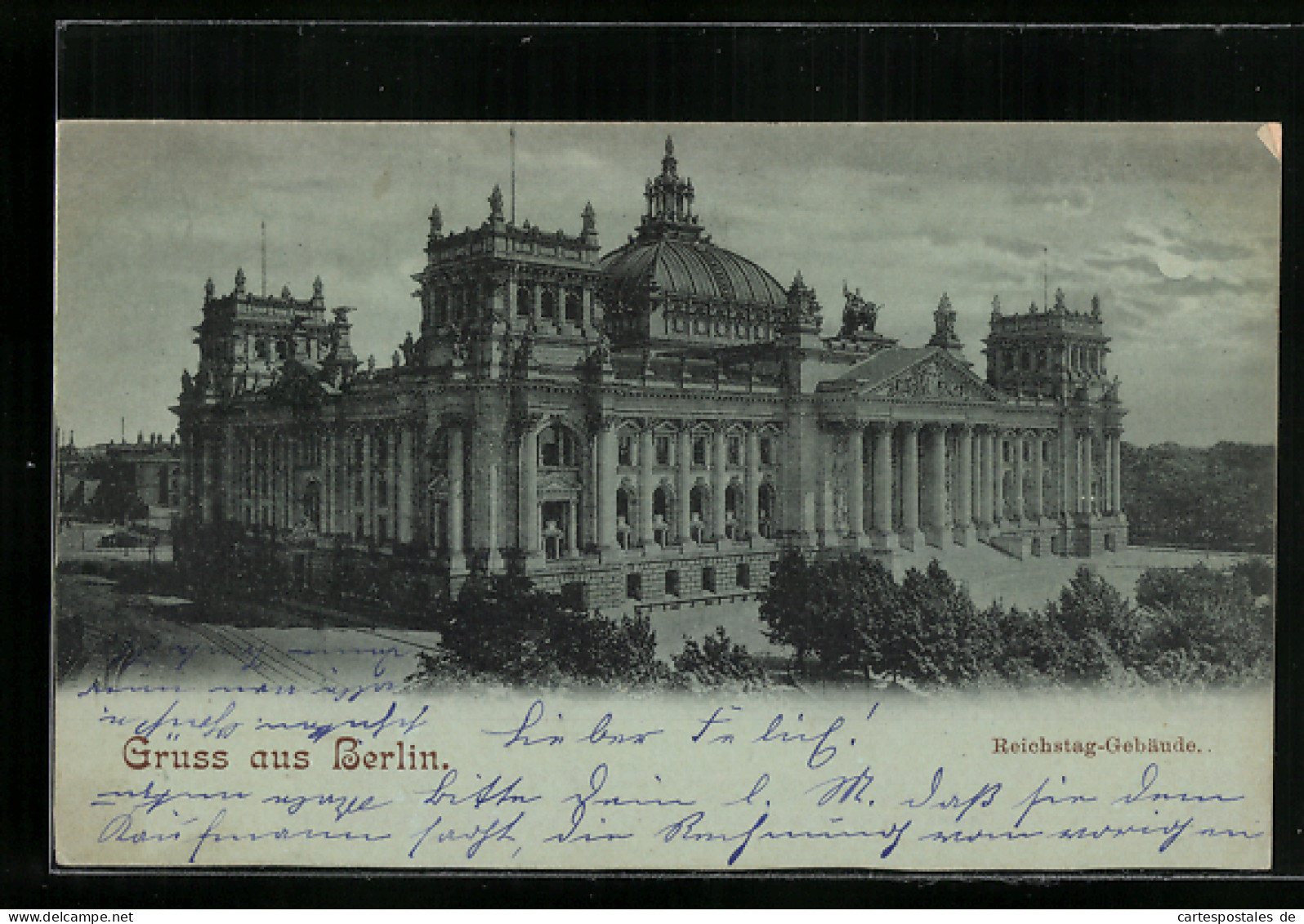 AK Berlin-Tiergarten, Das Reichstagsgebäude  - Dierentuin