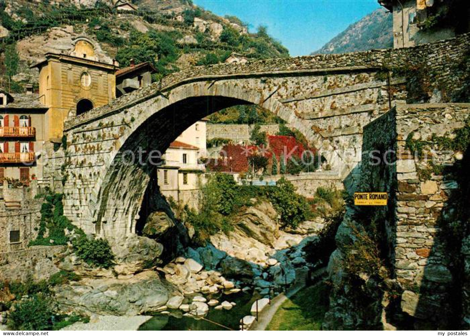 72904529 Pont Saint Martin Aostatal Ponte Romano Steinbruecke Pont Saint - Altri & Non Classificati