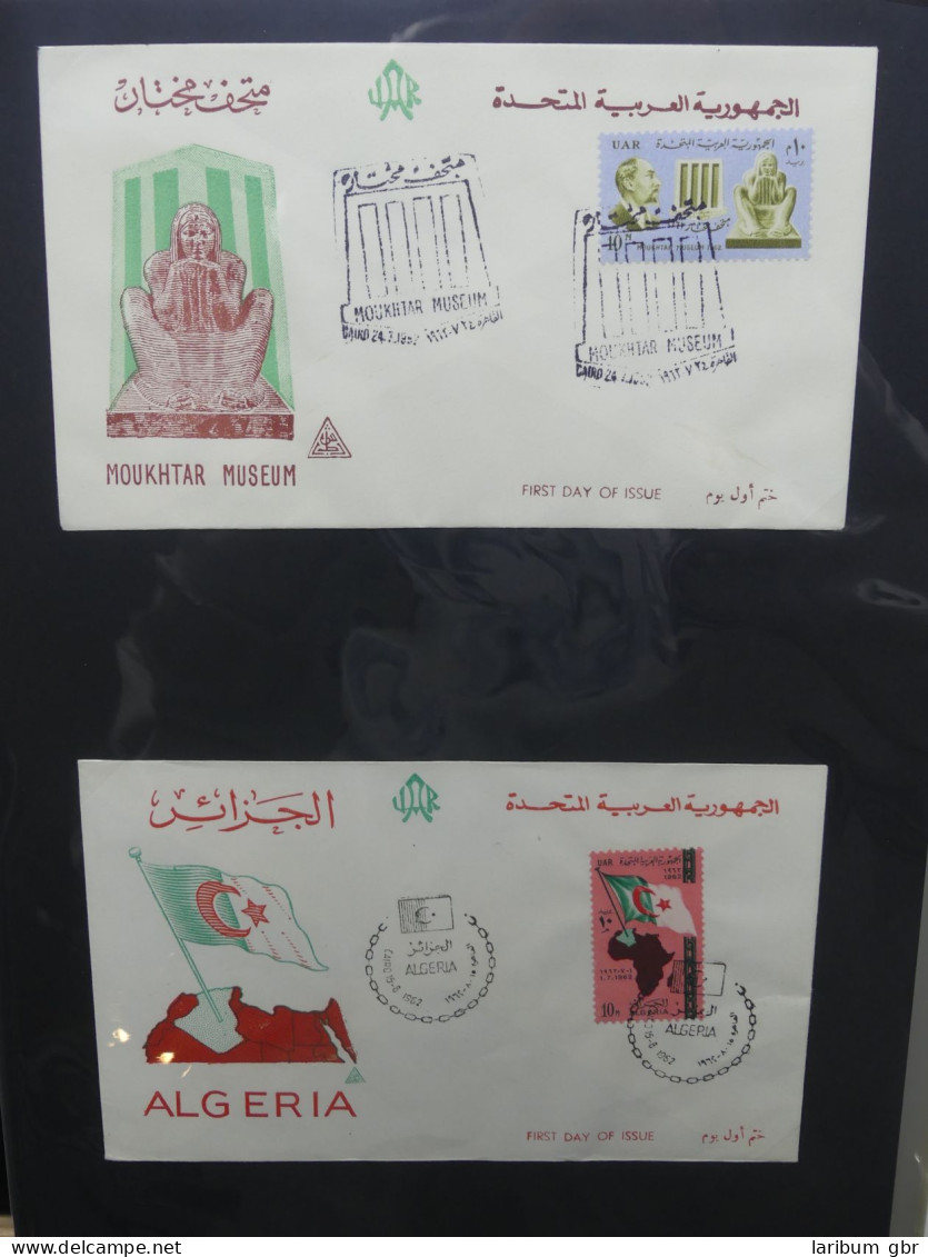 UAR Ägypten FDCs ab 1953 besammelt über 150 Stück im Ringbinder #LY694