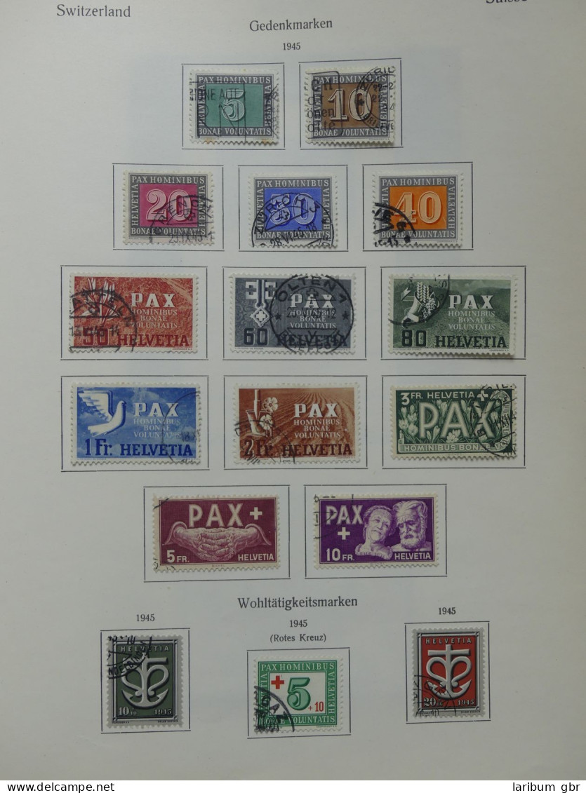 Schweiz Ab 1945 Gestempelt Besammelt über 4T Katalog Im KA-BE Binder #LY710 - Lotes/Colecciones