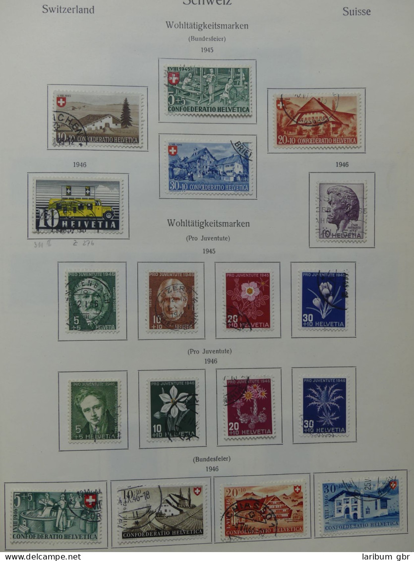 Schweiz Ab 1945 Gestempelt Besammelt über 4T Katalog Im KA-BE Binder #LY710 - Sammlungen