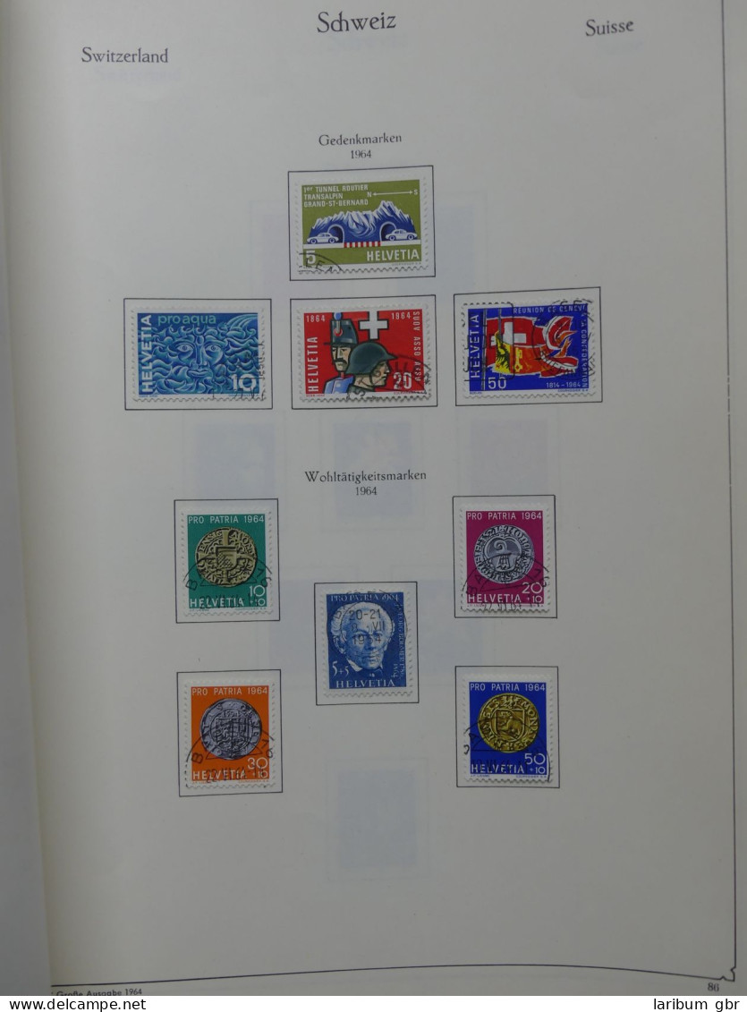 Schweiz ab 1945 gestempelt besammelt über 4T Katalog im KA-BE Binder #LY710