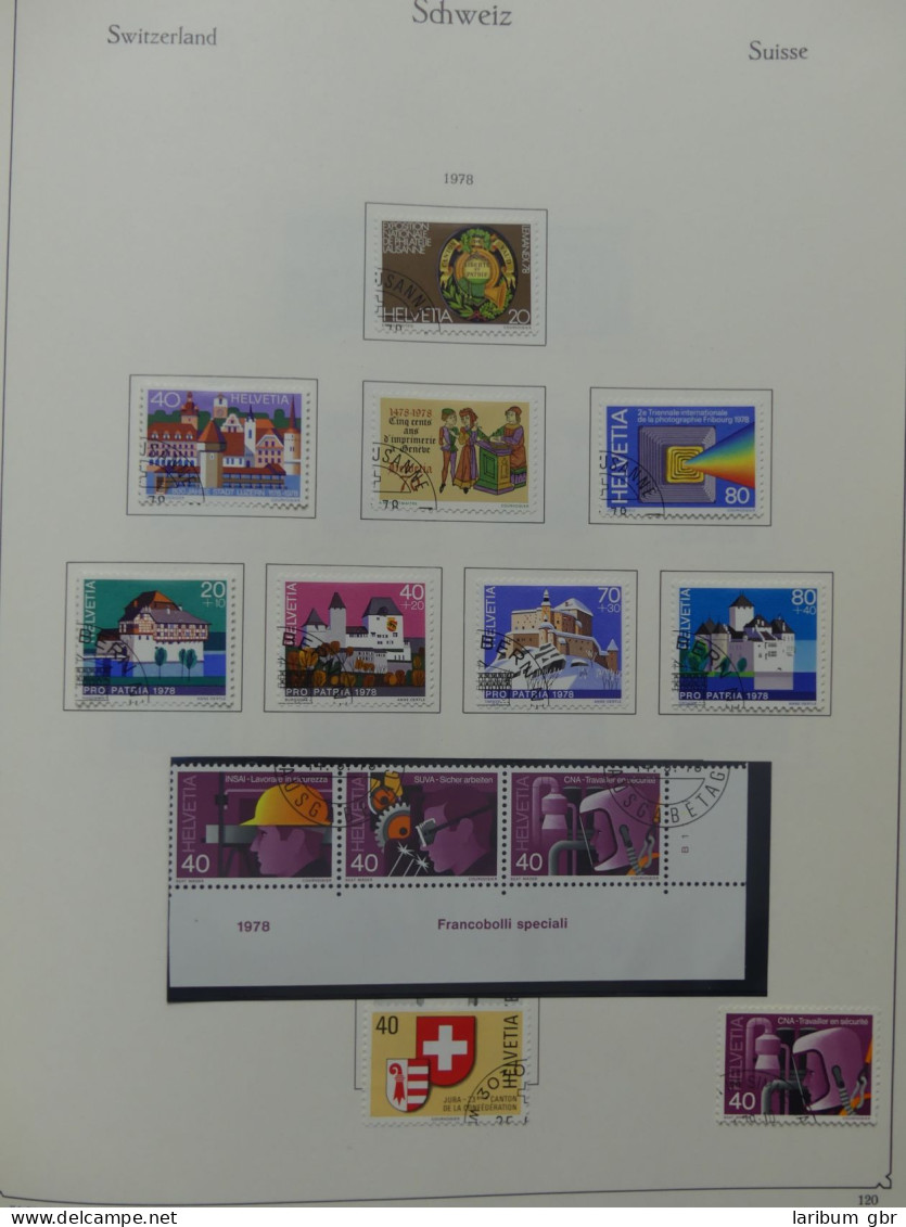 Schweiz ab 1945 gestempelt besammelt über 4T Katalog im KA-BE Binder #LY710