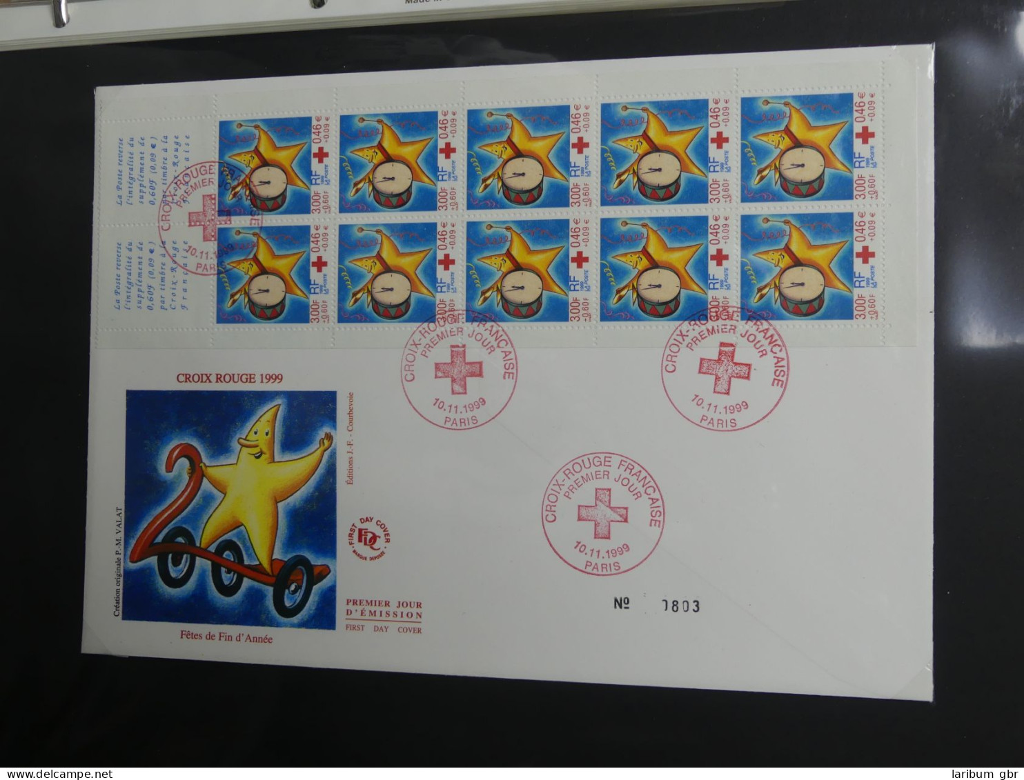 Frankreich FDCs ab 1999 besammelt über 200 Stück im Ringbinder #LY692