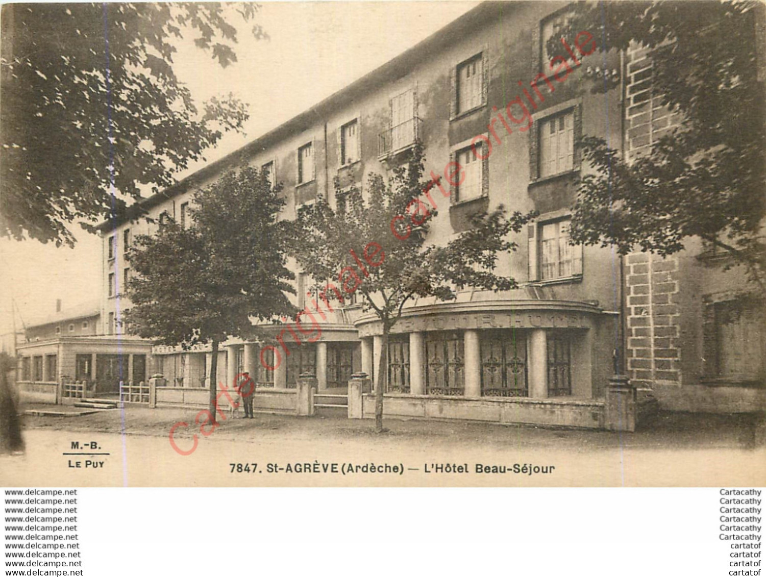 07.  SAINT AGREVE .  Hôtel Beau Séjour . - Saint Agrève