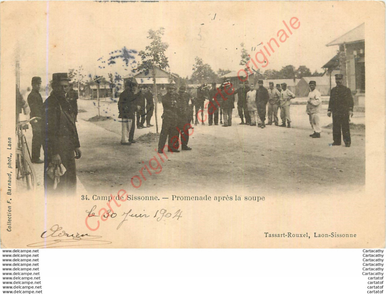 02.  CAMP DE SISSONNE .  Promenade Après La Soupe . - Sissonne