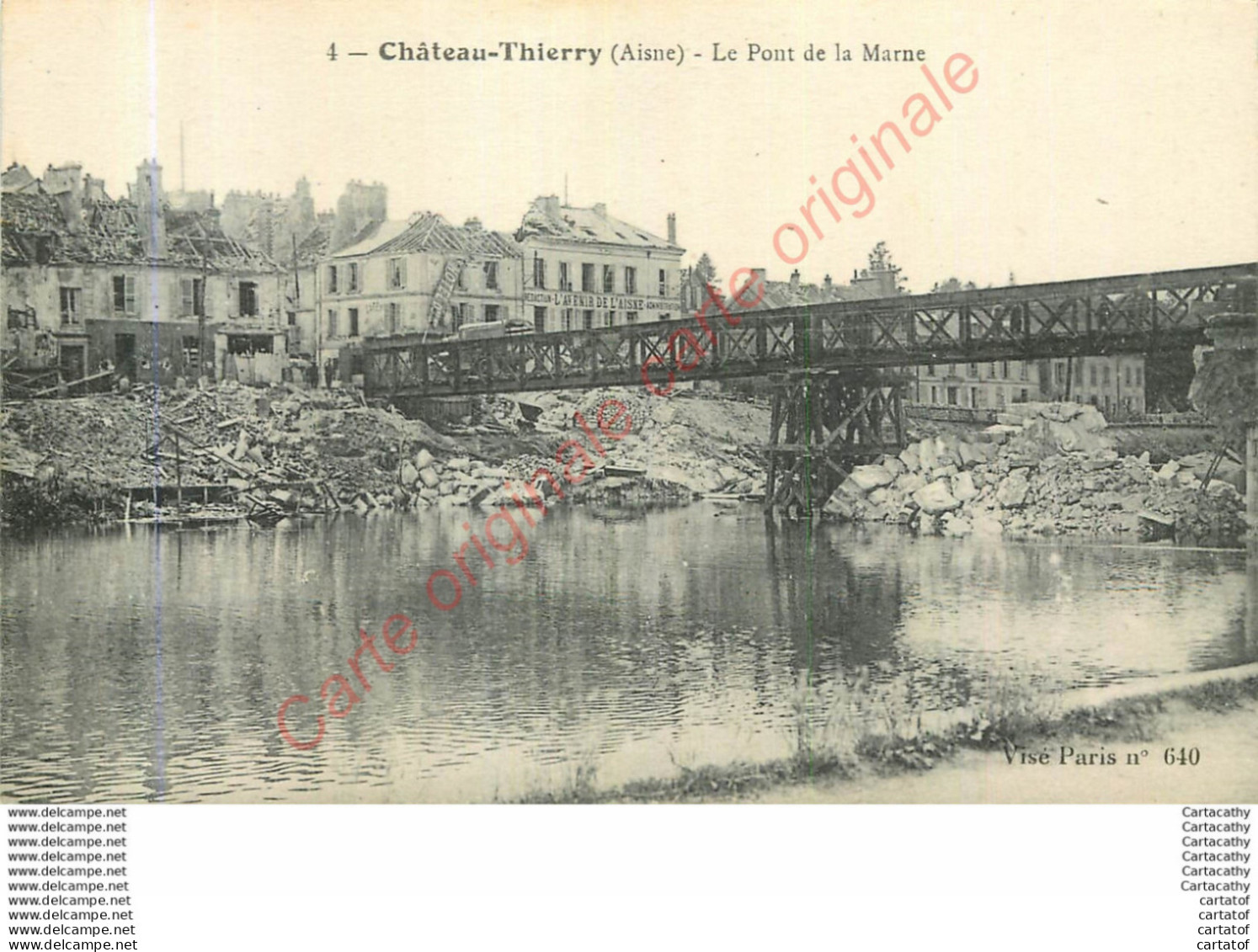 02.  CHATEAU THIERRY .  Le Pont De La Marne . - Chateau Thierry