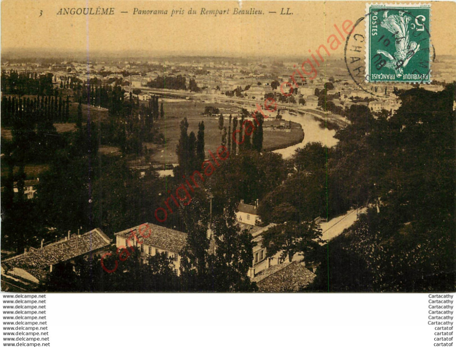16.  ANGOULEME .  Panorama Pris Du Rempart Beaulieu. - Angouleme