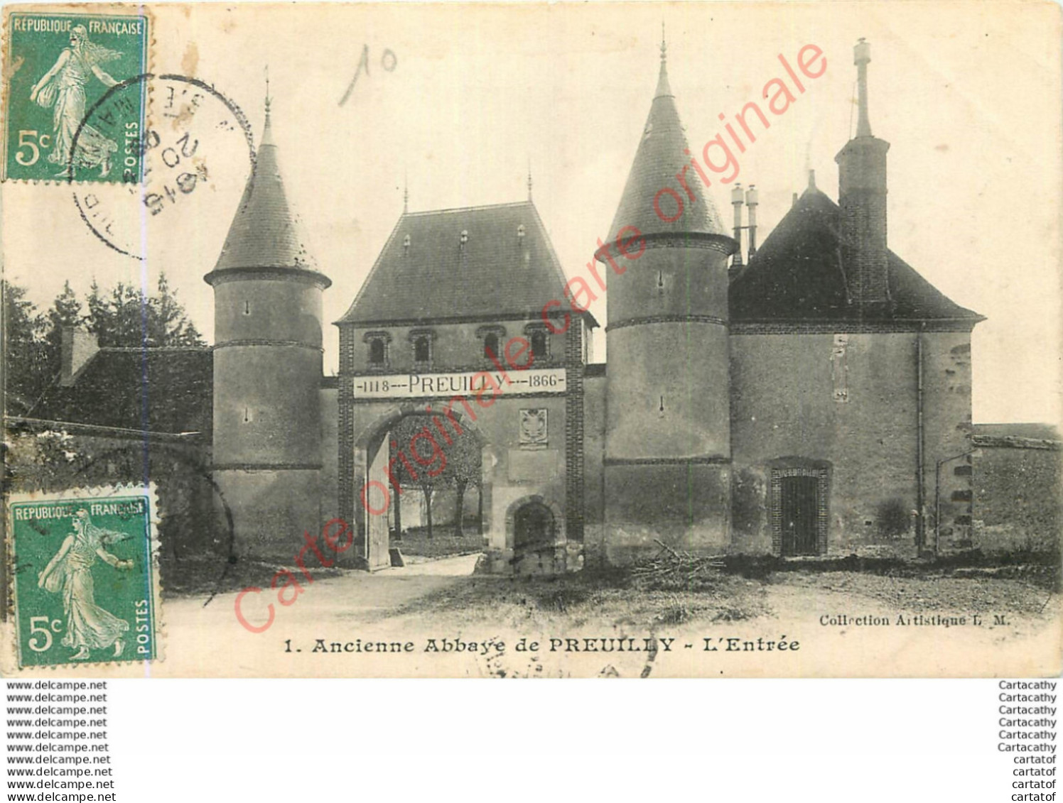 77.  Ancienne Abbaye De PREUILLY .  L'Entrée . - Other & Unclassified