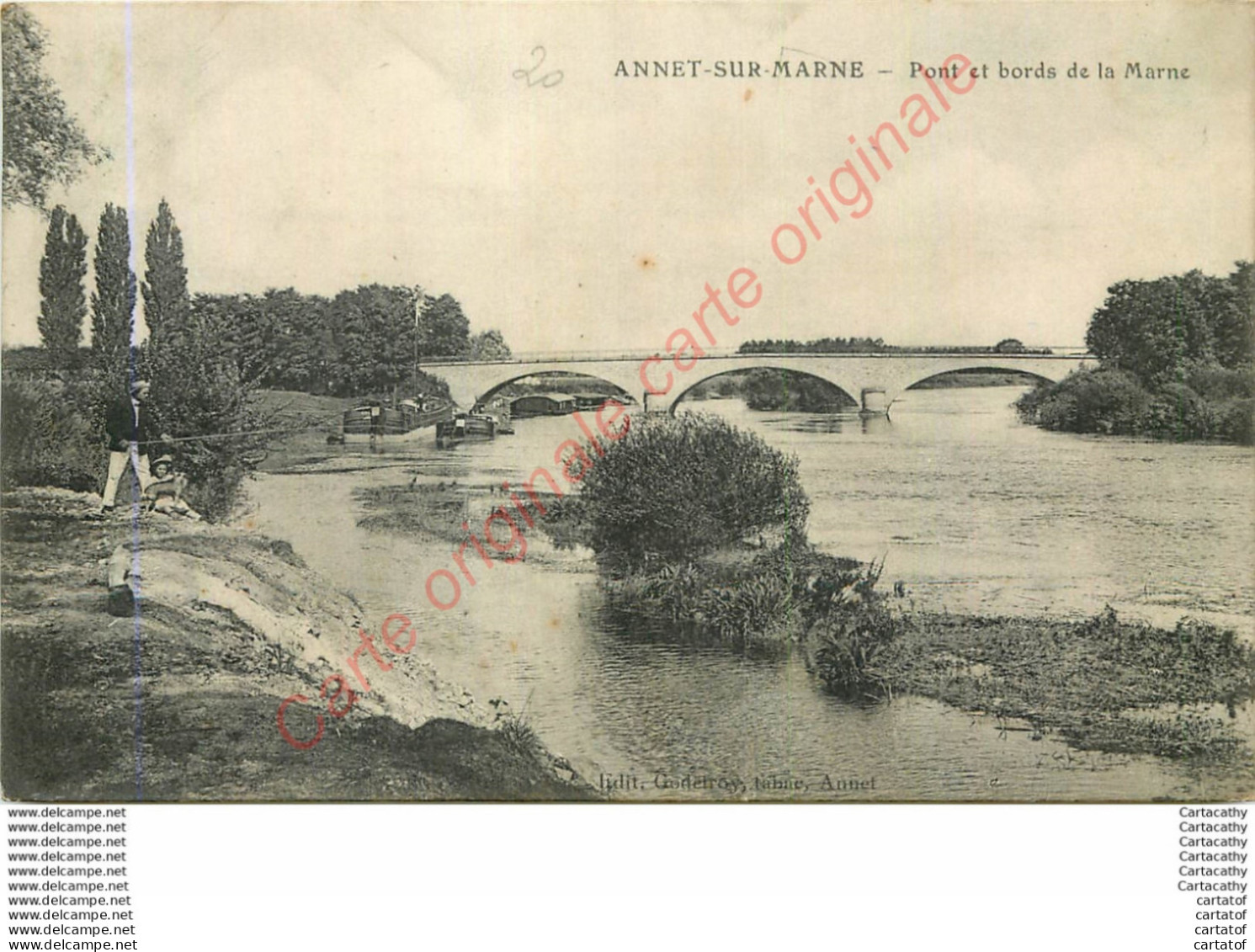 77.   ANNET SUR MARNE .  Pont Et Bords De La Marne . - Autres & Non Classés