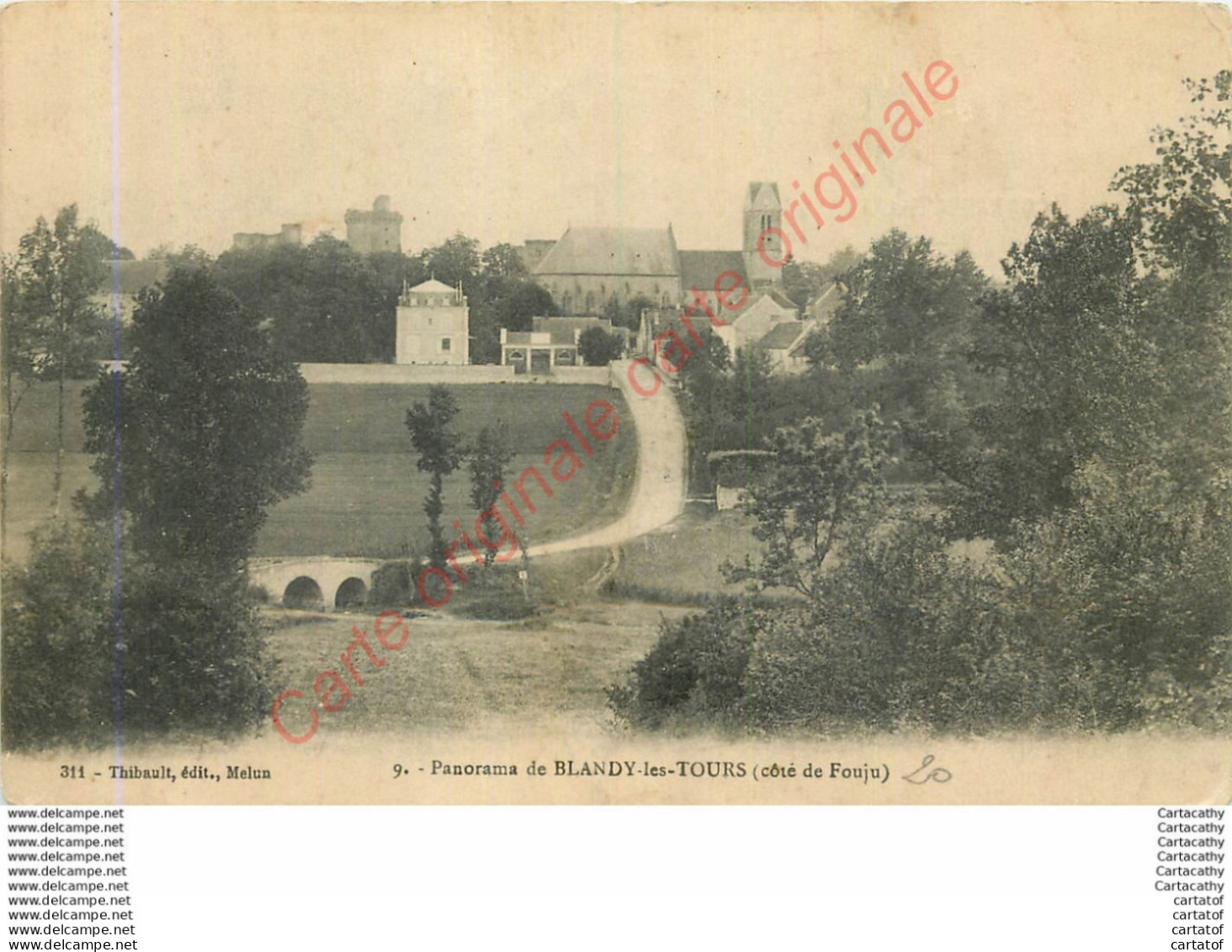 77.  Panorama De BLANDY LES TOURS . Côté  De FOUJU . - Autres & Non Classés