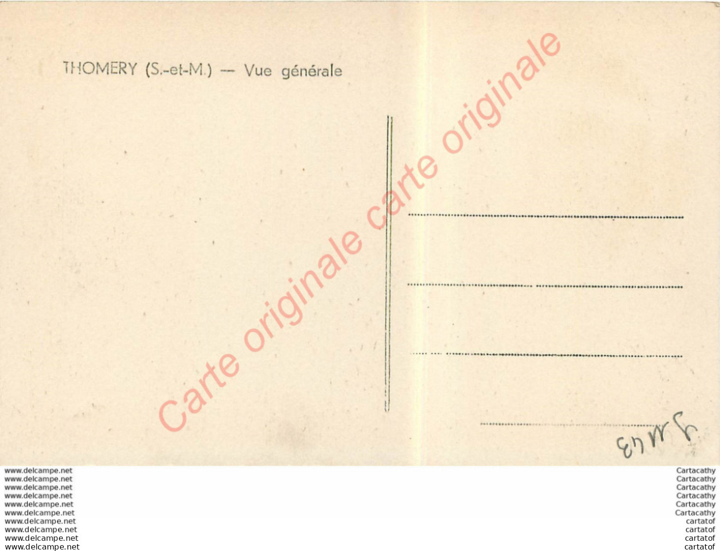 77.  THOMERY .  Vue Générale . - Autres & Non Classés