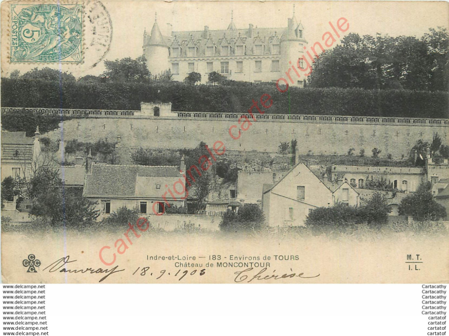 37.  CHATEAU DE MONCONTOUR . - Other & Unclassified