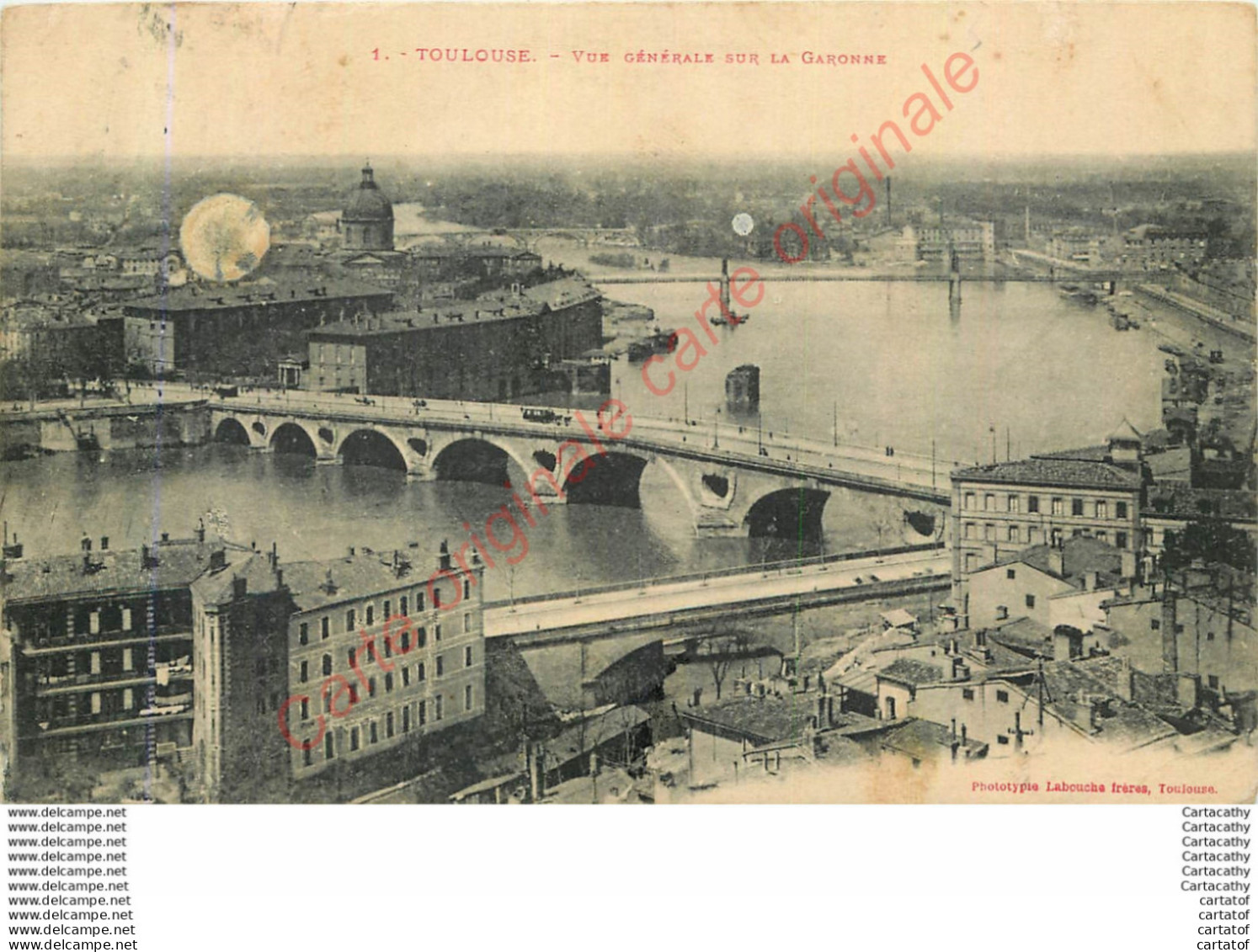 31.  TOULOUSE .  Vue Générale Sur La Garonne .  CPA LABOUCHE FRERES TOULOUSE . - Toulouse