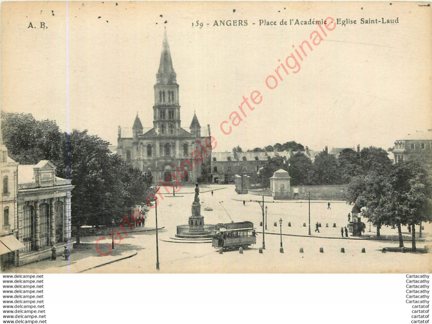 49.  ANGERS .  Place De L'Académie . Eglise Saint-Laud . - Angers