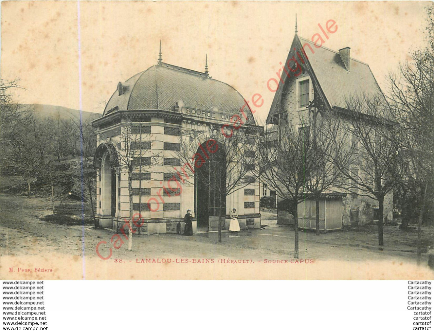 34.  LAMALOU LES BAINS .  Source Capus . - Lamalou Les Bains