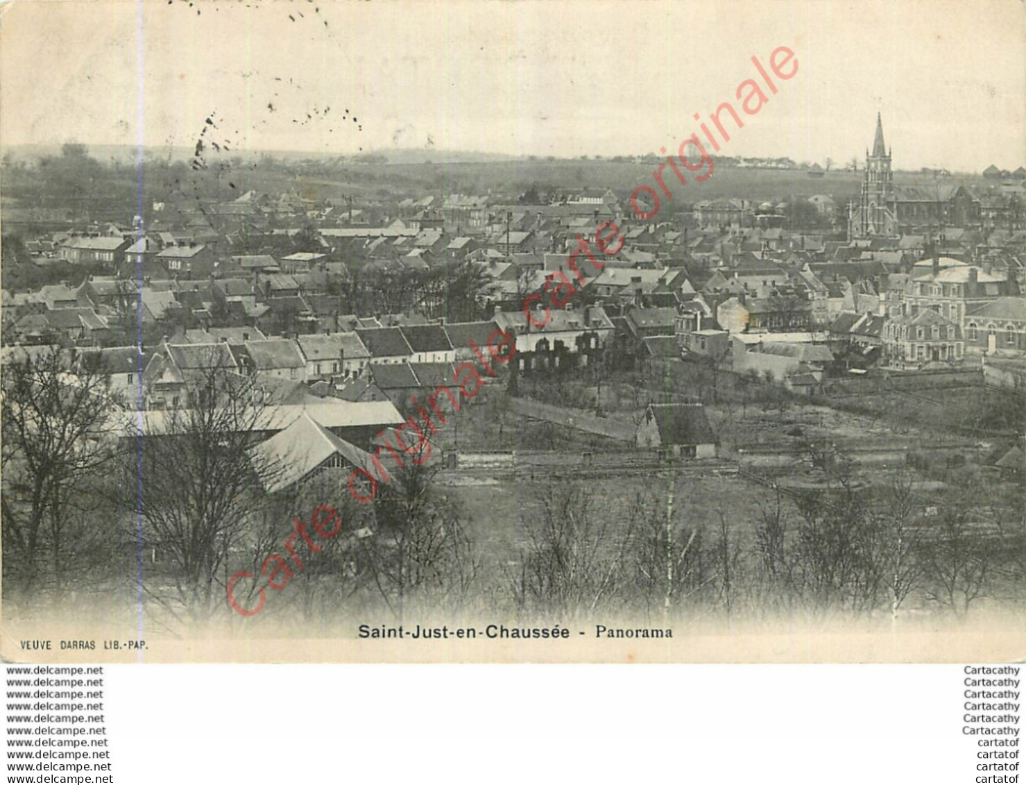 60.  SAINT JUST EN CHAUSSEE .  Panorama . - Saint Just En Chaussee