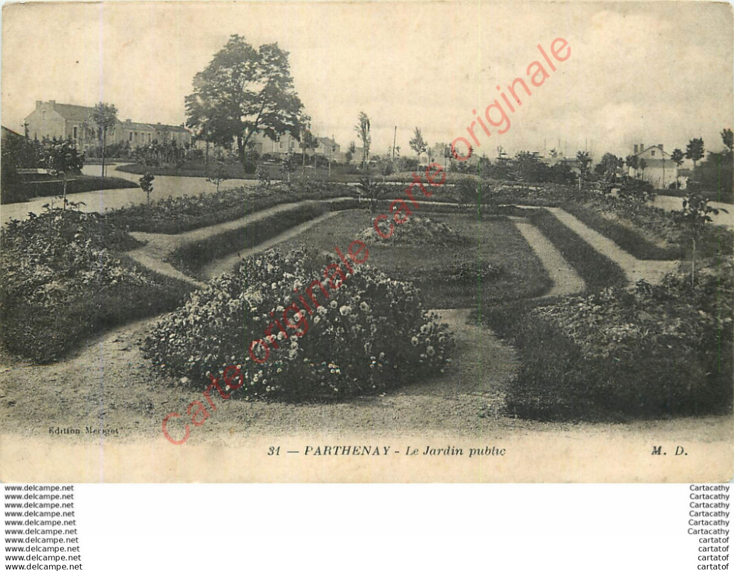 79.  PARTHENAY .  Le Jardin Public . - Parthenay