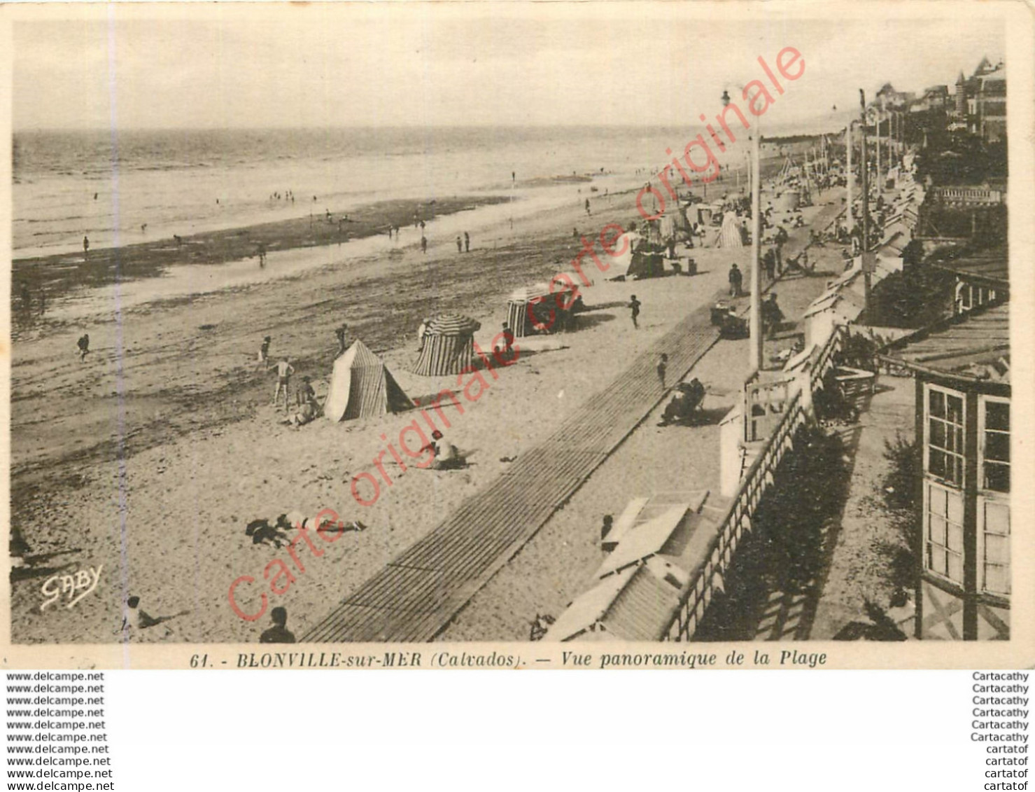 14.  BLONVILLE Sur MER .  Vue Panoramique De La Plage . - Autres & Non Classés