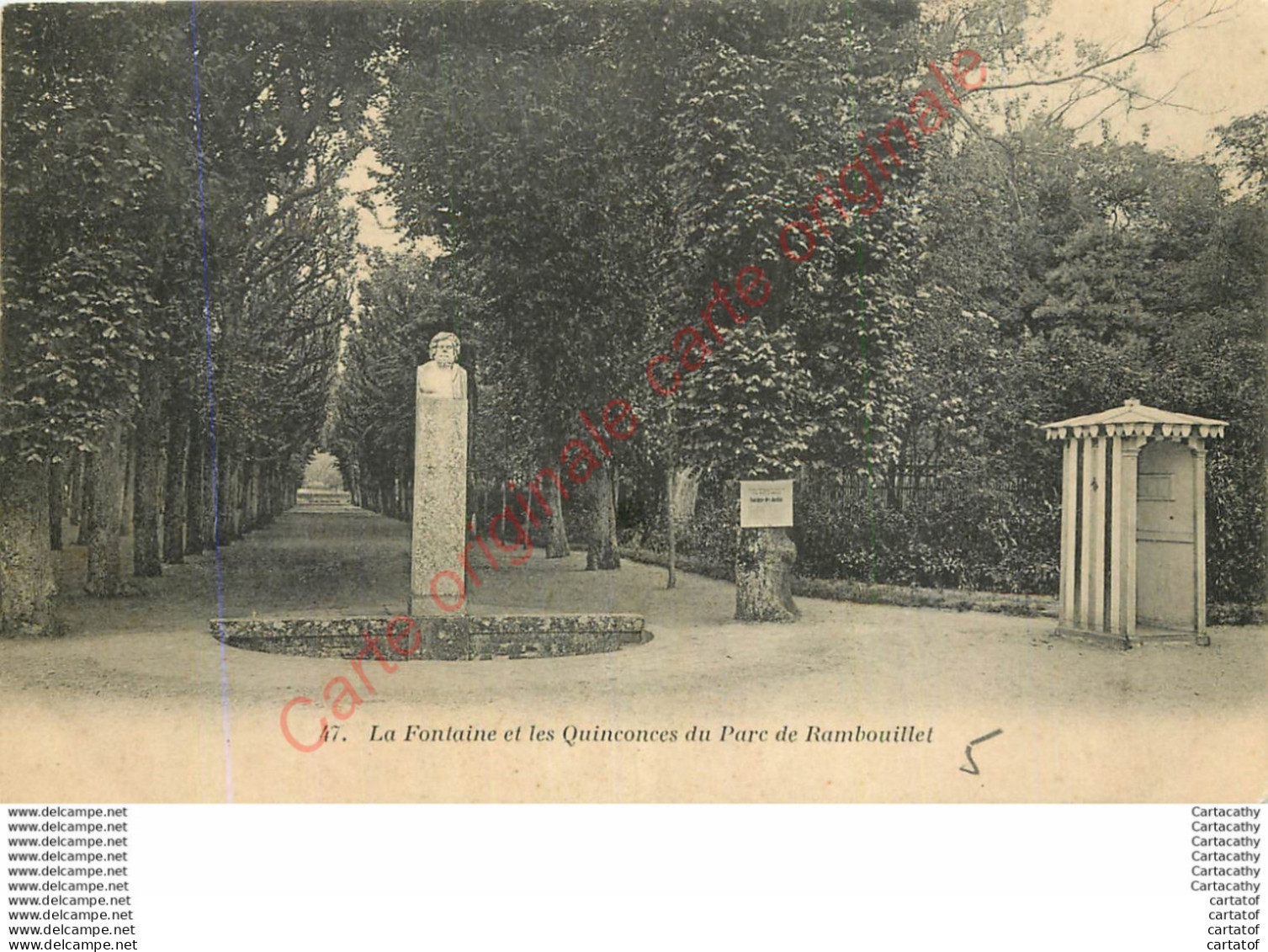 78.  La Fontaine Et Les Quinconces Du Parc De RAMBOUILLET . - Rambouillet