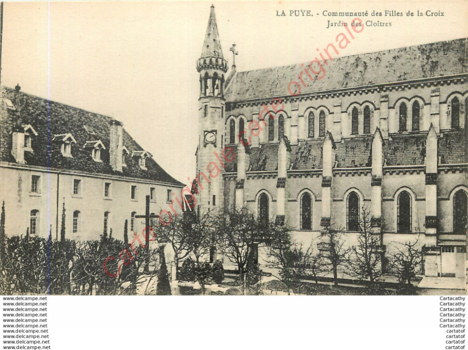 86.  LA PUYE .  Communauté Des Filles De La Croix .  Jardin Des Cloîtres . - Other & Unclassified