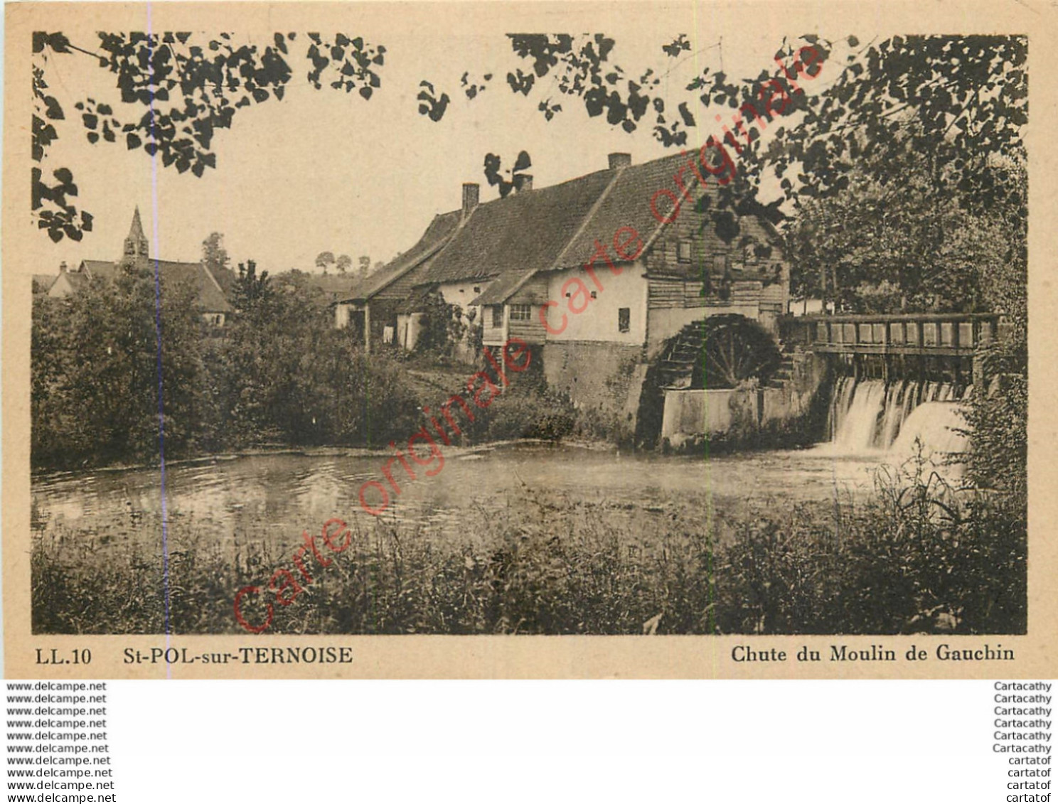 62.  SAINT POL Sur TERNOISE .  Chute Du Moulin De Gauchin . - Saint Pol Sur Ternoise