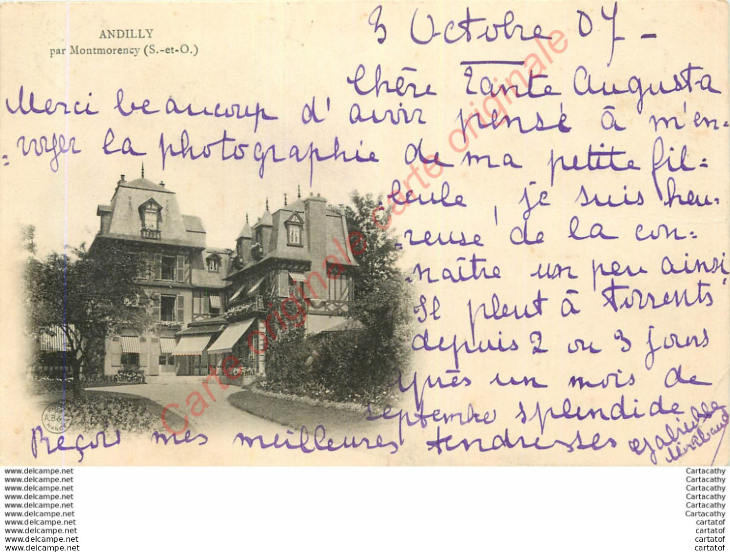 95.  ANDILLY Par MONTMORENCY . - Other & Unclassified