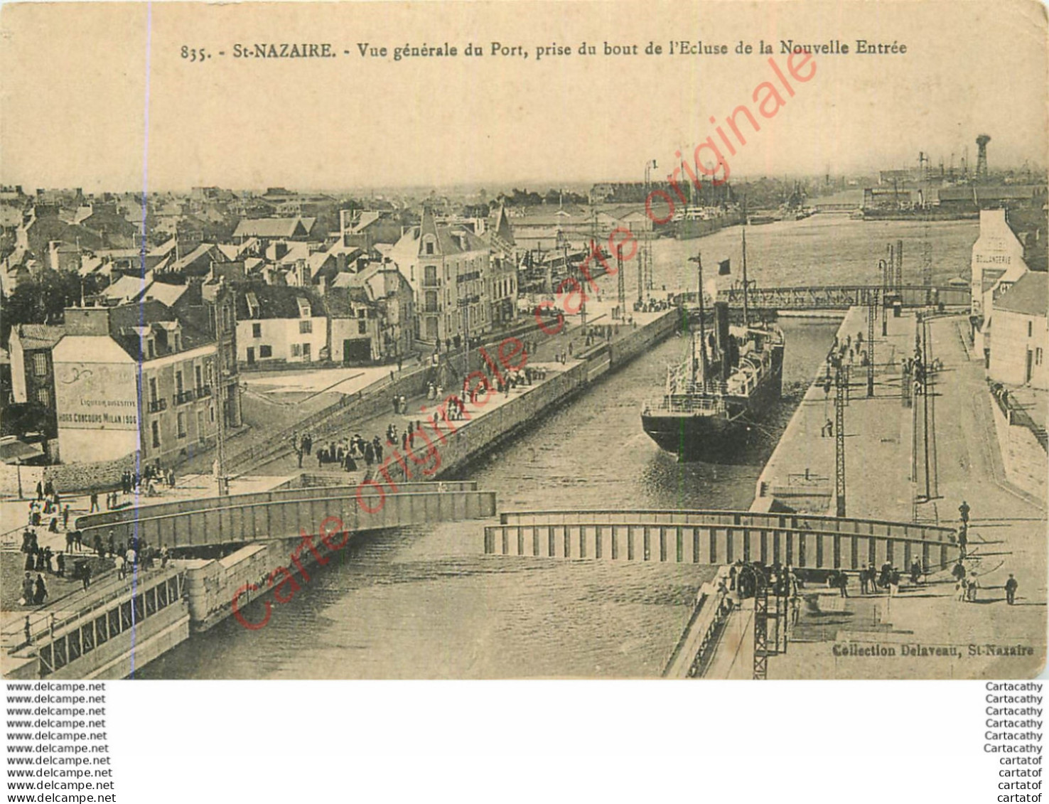 44.  SAINT NAZAIRE .  Vue Générale Du Port Prise Du Bout De L'Ecluse De La Nouvelle Entrée . - Saint Nazaire