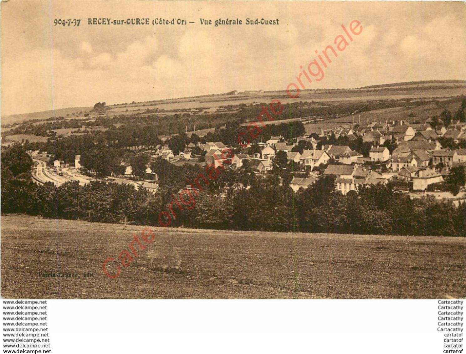 21.  RECEY SUR OURCE .  Vue Générale Sud-Ouest . - Andere & Zonder Classificatie