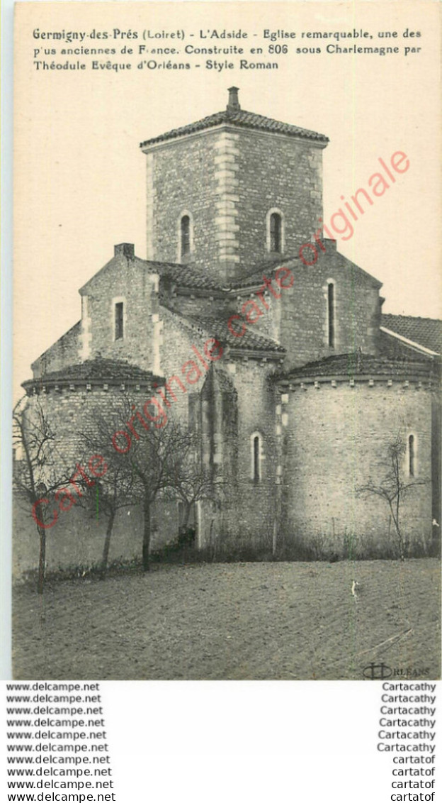 45.  GERMIGNY DES PRES . L'Abside . Eglise Remarquable . - Autres & Non Classés