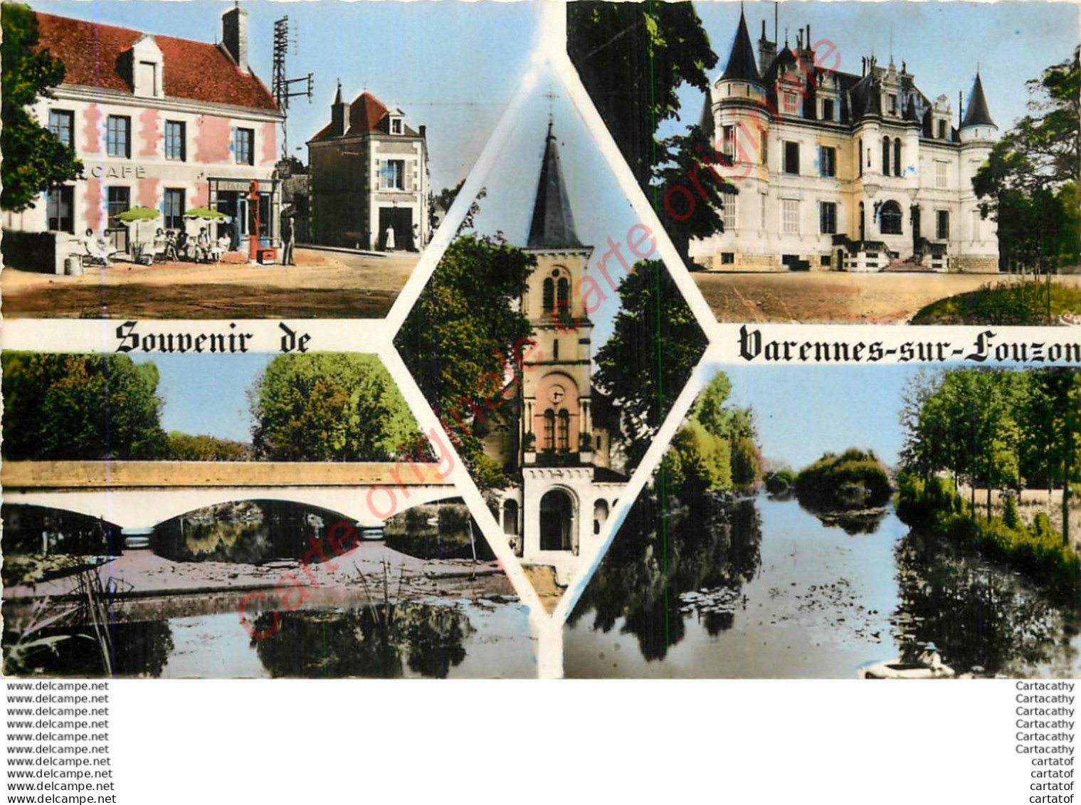 36.  SOUVENRI De VARENNES Sur FOUZON .  CP Multivues . - Andere & Zonder Classificatie