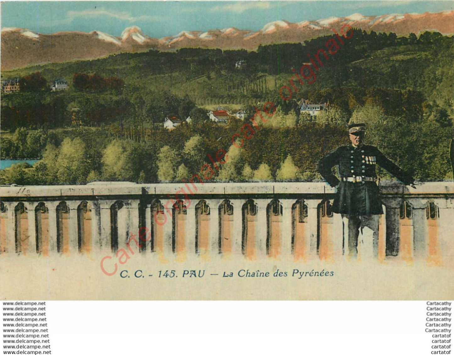 64.  PAU . La Chaine Des Pyrénées . - Pau