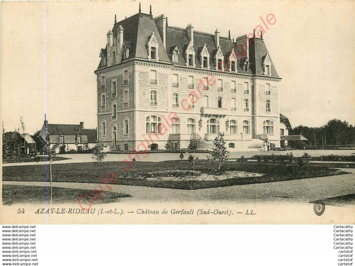 37.  AZAY LE RIDEAU .  Château De Gerfault . - Azay-le-Rideau