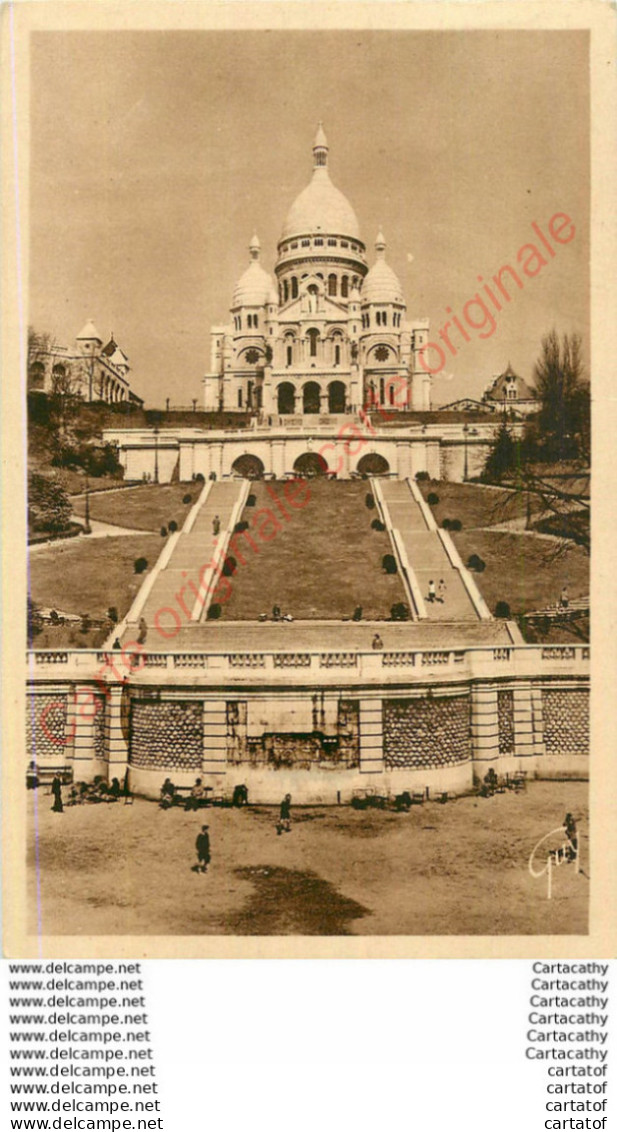 PARIS .  LA BASILIQUE DU SACRE COEUR DE MONTMARTRE . - Autres & Non Classés