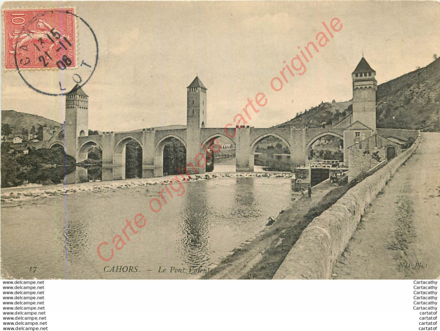 46.  CAHORS .  Le Pont Valentré . - Cahors