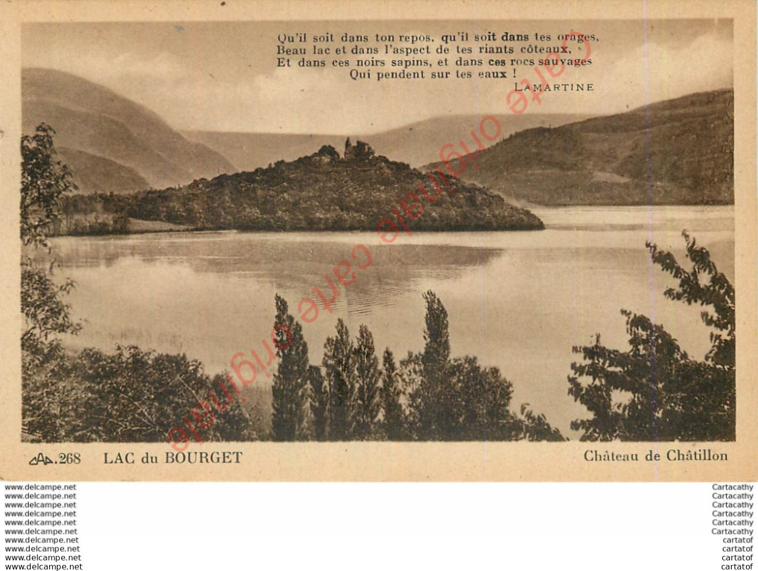 73.  LE LAC DU BOURGET .  Château De Châtillon . - Le Bourget Du Lac