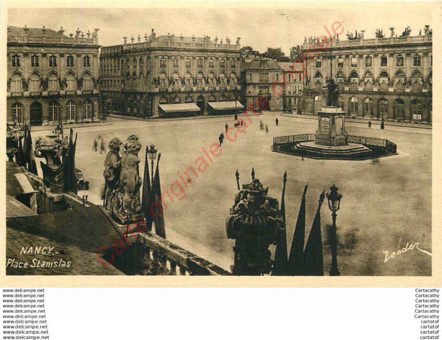 54.  NANCY .   Place Stanislas .+depuis Le Restaurant Walter . - Nancy