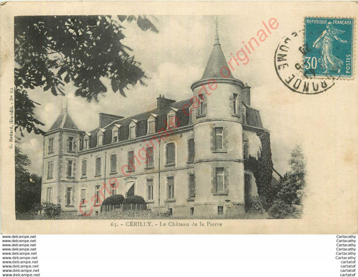 03. CERILLY .  Château De La Pierre . - Otros & Sin Clasificación