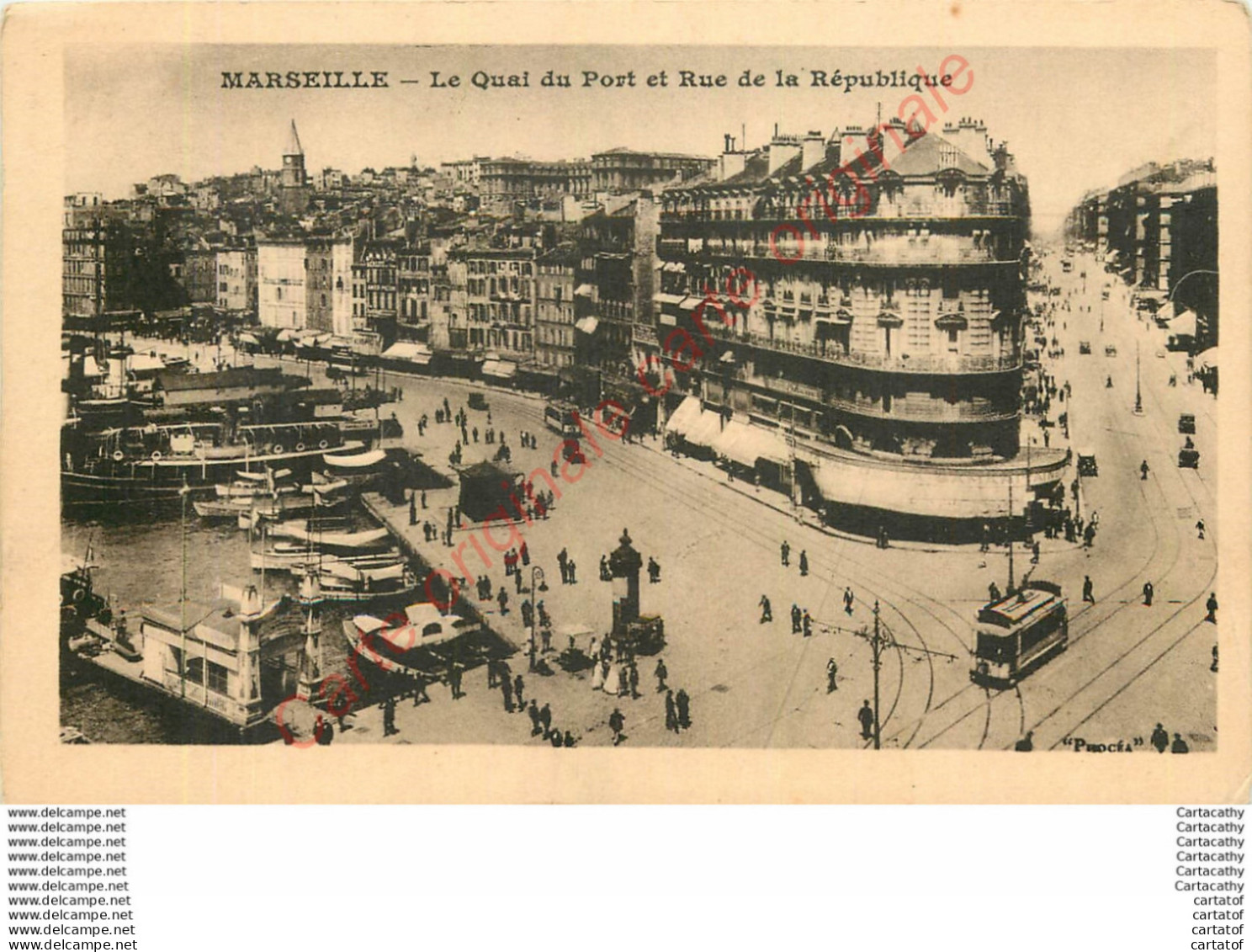 13. MARSEILLE . Le Quai Du Port Et La Rue De La République . - Non Classés