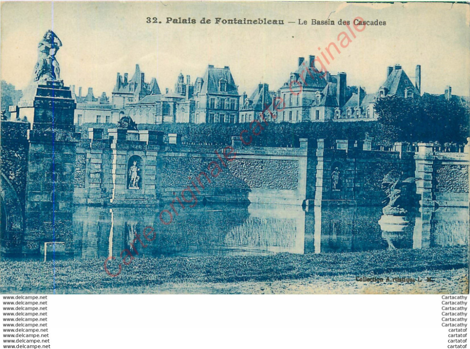 77.  Palais De FONTAINEBLEAU .  Le Bassin Des Cascades . - Fontainebleau